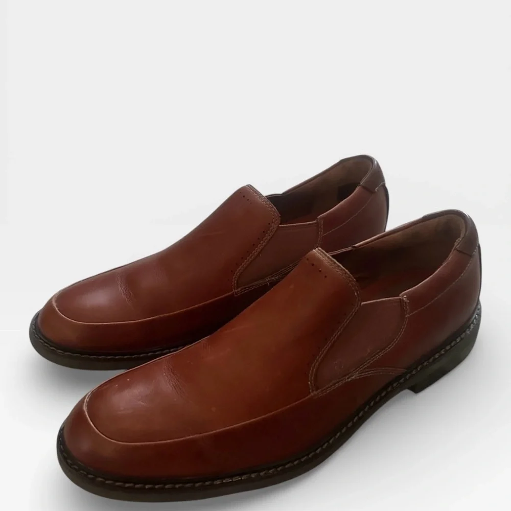 Clarks Unelott Step‎ Leather Slip on Shoes Loafers Mens 10.5